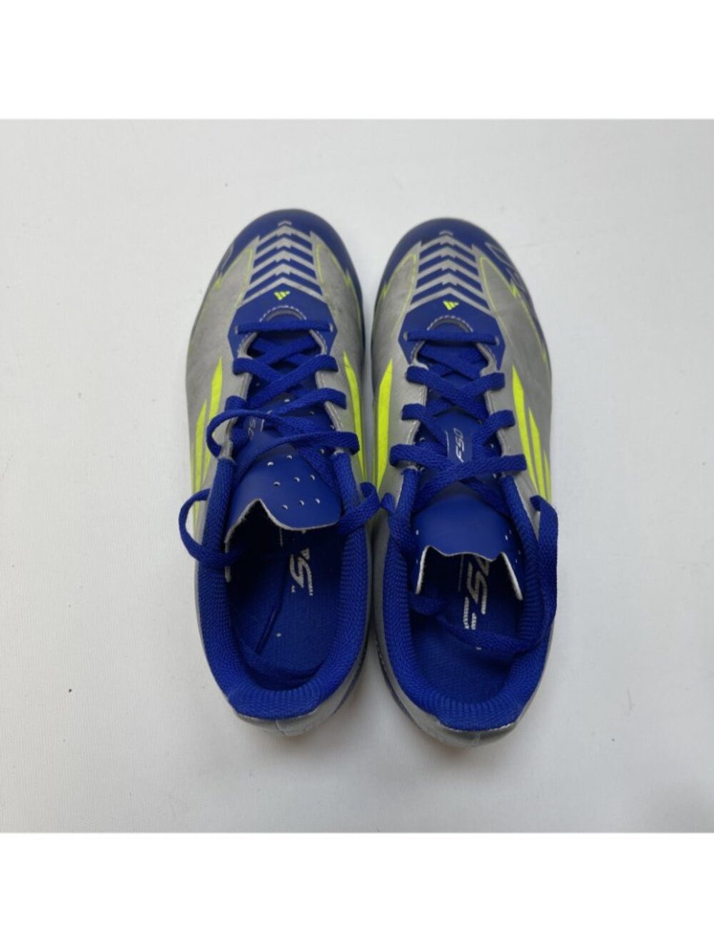 Adidas F50 Club FG/MG J Messi Youth Kids 5 Soccer Cleats Silver Blue IH0926 - Picture 13 of 13